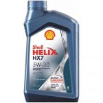Масло для двигателя Shell helix hx7 5w-30