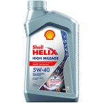 Масло для двигателя Shell helix high mileage 5w-40