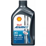Масло для двигателя Shell advance 4t ultra scooter 5w-40